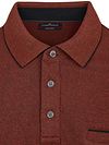 CASAMODA Longsleeve Polo Structure Brique