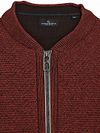 CASAMODA Cardigan Zip Structure Brique Product / Detail