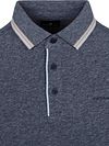 State of Art Polo Shirt Tipping Cotton Linen Navy Product / Detail