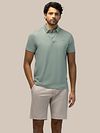 State of Art Polo Shirt Jersey Interlock Jade Model / Voorkant