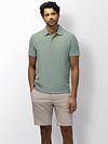 State of Art Poloshirt Jersey Drop Needle Jade Model / Voorkant