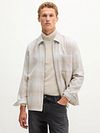 Marc O'Polo Overshirt Woven Medium Beige Model / Voorkant