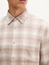 Marc O'Polo Shirt Check Beige Model / Detail