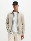 Marc O'Polo Cardigan Zip Grey Silk Model / Voorkant