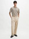 Marc O'Polo T-Shirt Righe Kaki Model / Voorkant