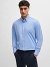 BOSS Shirt Uni Light Blue Model / Voorkant