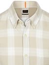 BOSS Rickert Overhemd Ruit Beige Product / Detail