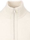BOSS Awoolio Half Zip Sweater Ecru