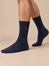 Tommy Hilfiger 2-pack skarpetki Birdseye w kolorze granatowym 001 Model / Voorkant