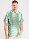 Armor-Lux T-Shirt Hèritage Stripes Green Model / Voorkant