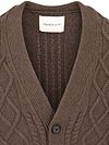 Gant Cardigan Cable Knit Lamswol Bruin