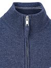 Gant Halfzip Lamswol Trui Donkerblauw