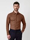 Desoto Shirt Twill Optics Brown Model / Voorkant