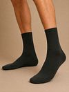 Suitable Chaussettes Mérinos Vert Foncé Lot de 2 Model / Voorkant