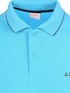 Sun68 Poloshirt Small Stripe Collar Lichtblauw Product / Detail