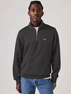 Levi's Sweater Halv Zippo Sort Model / Voorkant