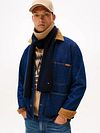 Tommy Hilfiger Rib Schal Navyblau Model / Voorkant
