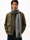 Tommy Hilfiger Rib Scarf Grey Model / Voorkant