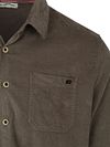 No Excess Fine Corduroy Chemise Dark Clay Product / Detail