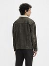 Levi's Sherpa Jas Denim Antraciet Model / Achterkant