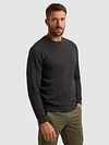 Sweter PME Legend z żakardową fakturą w kolorze antracytowym Model / Zijkant
