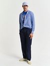 Camisa de lino GANT azul Model / Voorkant