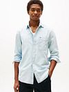 Camisa chambray Tommy Hilfiger azul claro Model / Voorkant
