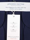 Camisa elegante Profuomo Japanese Knitted en azul marino Product / Detail