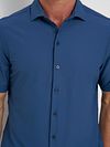 R2 Camisa Seersucker Manga Corta Navy Model / Detail