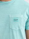 T-Shirt Petrol Key Mélange Aqua Model / Detail