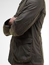 Barbour Beacon Chaqueta Encerada Olive Model / Zijkant