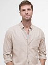 Camicia Barbour Nelson Tailored Stone Beige Model / Voorkant