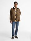 Barbour Bedale Giacca Cerata Olive Model / Voorkant