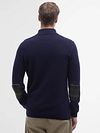 Barbour Half Zip Pullover Wolle Navy Model / Achterkant