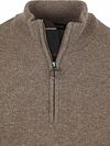 Barbour Halv Zip Trøje i Uld Taupe Product / Detail