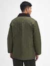 Barbour Heritage Liddesdale Quilted Jacket Green Model / Achterkant