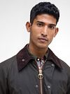 Barbour Classic Bedale Classic Wachsjacke Olivgrün Model / Voorkant