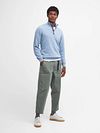 Jersey Half Zip Barbour azul claro Model / Voorkant