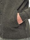 Barbour Kamizelka Zip z jagnięcej wełny ciemnozielona Model / Detail