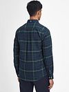 Barbour Kyeloch Shirt Checkered Dark Green Model / Achterkant