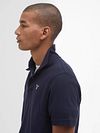 Barbour Pikétröja Mörkblå Model / Zijkant