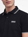 Barbour International Piqué Polo Shirt Evan Tipped Black Product / Detail