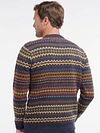 Barbour Pullover Wolle Fairisle Dessin Model / Achterkant