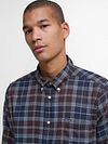 Barbour Fortrose Skjorta Tartan Navy Brun Model / Voorkant