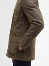 Barbour Wax Jacket Corbridge Brown Model / Zijkant