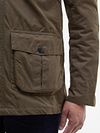 Barbour woskowana kurtka Corbridge brązowa Model / Detail