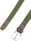 Suitable Ceinture tissée Vert Olive