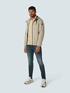 No Excess Jas Half lang met Capuchon Beige Model / Voorkant