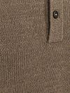 Suitable Button Longue Melange Polo Shirt Beige