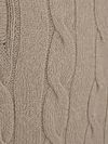 Steppin' Out Lau Pull Merino Half Zip Cable Beige